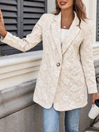 Damen Eleganter Blazer mit floralen Stickereien R&B