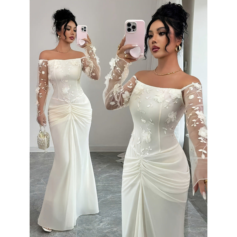 Damen Hochzeitskleid mit eleganten Stickereien R&B
