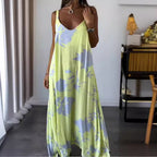 Damen Maxikleid mit fließendem Schnitt und floralem Design R&B