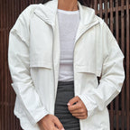 Damen Sportliche Übergangsjacke mit hohem Kragen und weitem Schnitt R&B