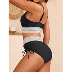 Damen Bikini-Set mit modischem Wickeldesign und verstellbaren Trägern R&B