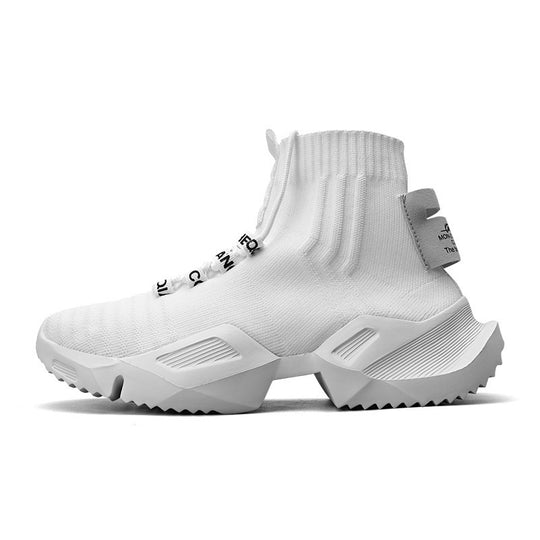Damen High-Top Sneakers mit elastischem Strick und stylishem Design R&B