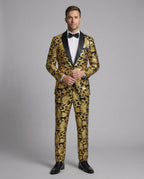 Herren glamouröses Pailletten-Anzugset R&B