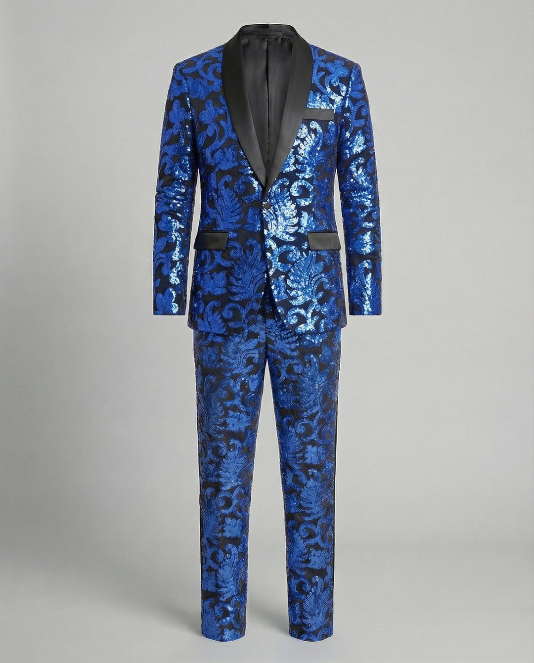 Herren glamouröses Pailletten-Anzugset R&B