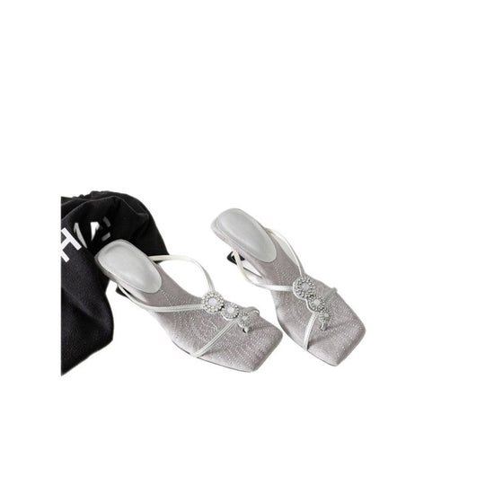 Damen elegante Sandaletten mit verzierter Riemchenführung R&B