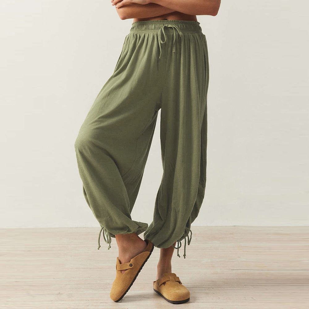 Damen Bequeme Haremshose mit raffinierten Rüschendetails R&B