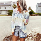 Damen Jeans-Shorts mit modischen Destroyed-Details und hohem Taillenbund R&B