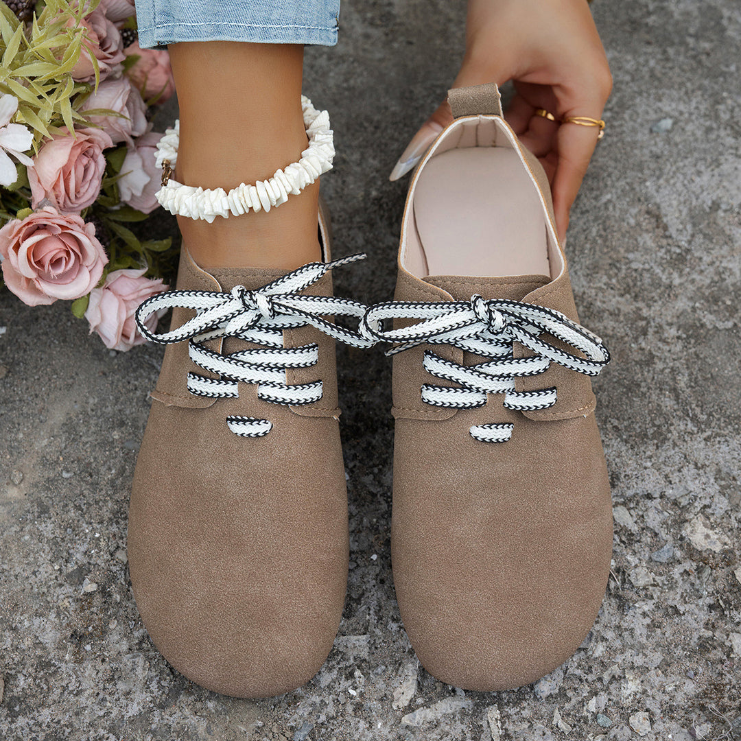 Damen lässige Sneaker mit strukturiertem Obermaterial und komfortablem Fußbett R&B