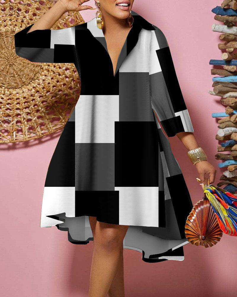 Damen Denim-Hemdkleid mit asymmetrischem Saum und stylischen Details R&B