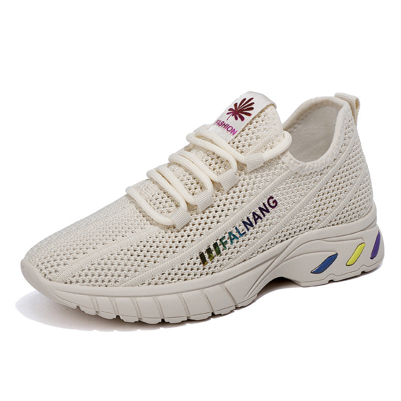 Damen Leichte und atmungsaktive Sport Sneakers mit elastischem Obermaterial R&B