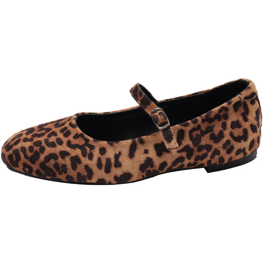 Damen Ballerina mit verstellbarem Riemchen und modischem Glanz R&B