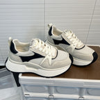 Damen moderne Chunky Sneakers mit elastischem Obermaterial und rutschfester Sohle R&B