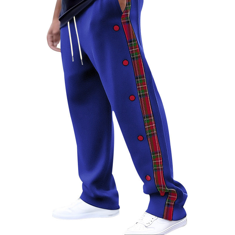 Damen Sportliche Freizeithose mit Knopfleiste R&B