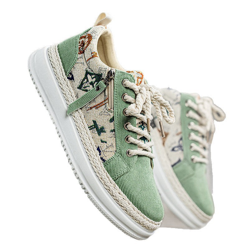Damen Sportliche Sneaker mit einzigartigem grafischem Muster und dämpfender Sohle R&B