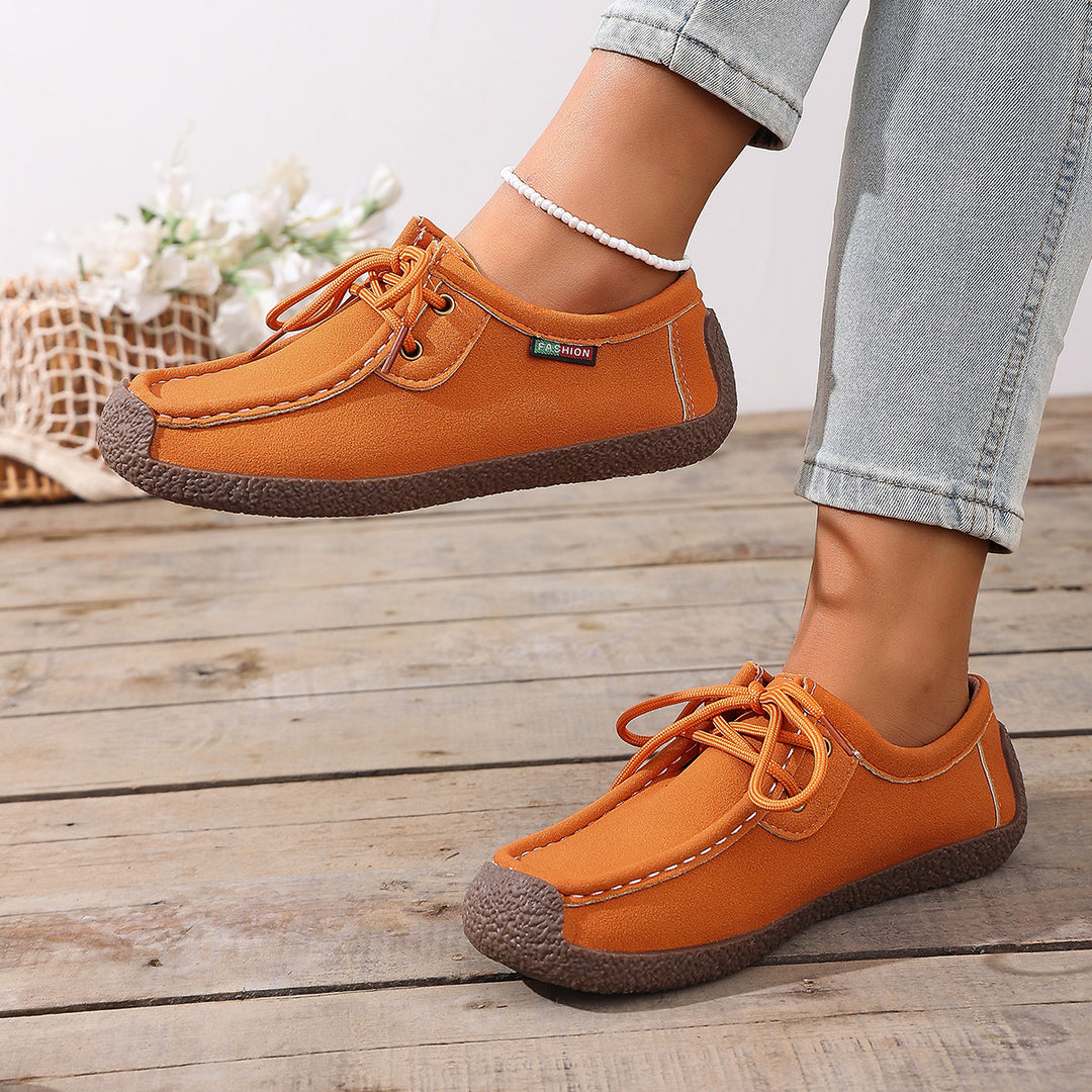 Damen Freizeit-Schuhe im lässigen Slipper-Stil mit bequemer Sohle R&B