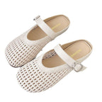 Damen Komfortable Clogs mit elegantem Riemen und luftigen Netzdesign R&B