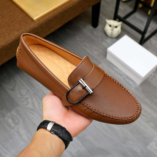 Damen Mokassins mit eleganter Schnallen-Applikation R&B