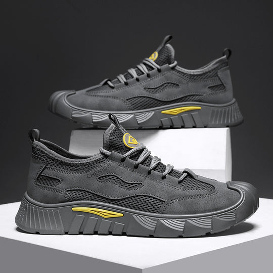 Damen Sportliche Sneakers mit luftiger Oberflächenstruktur und strapazierfähigem Sohlenprofil R&B
