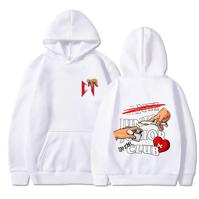 Damen Kapuzenpullover mit originellem Grafikdesign und bequemer Passform R&B