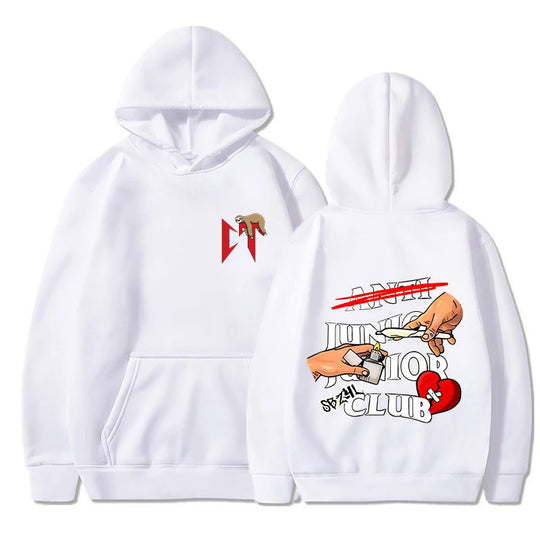 Damen Kapuzenpullover mit originellem Grafikdesign und bequemer Passform R&B