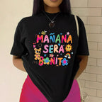 Damen T-Shirt mit kreativem Grafikdesign und inspirierendem Spruch R&B