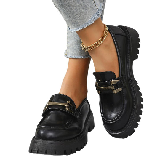 Damen Mokassins mit raffiniertem Schnallen-Detail und rutschfester Profilsohle R&B