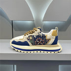 Damen Modische Sport-Sneaker mit Ethno-Muster R&B