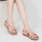 Damen Bequeme Sandalen mit floralem Design und atmungsaktiver Oberflächenstruktur R&B