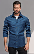 Herren Denim Hemd