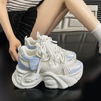 Damen Chunky Sneakers mit reflektierenden Elementen und innovativer Dämpfung