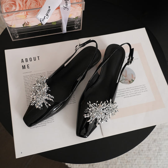 Damen Slingback-Pumps mit funkelnden Metallapplikationen und elegantem Design R&B