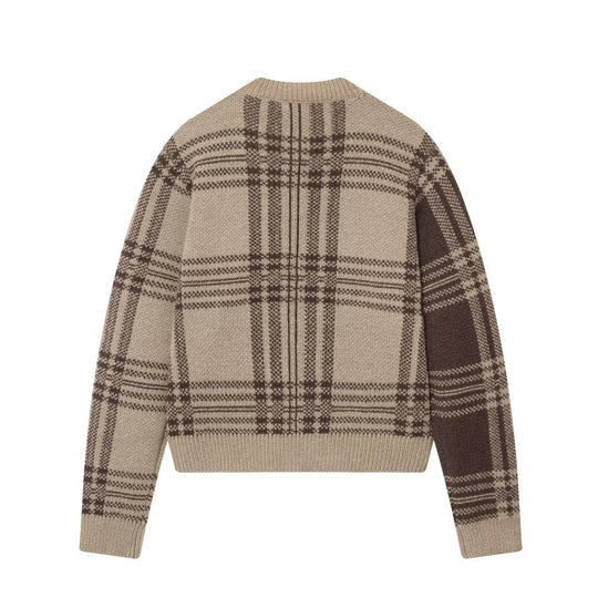 Damen Gemusterte Strickjacke mit Knopfdetails R&B