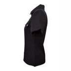 Damen Polo-Shirt mit modischem Reißverschluss und praktischen Brusttaschen R&B