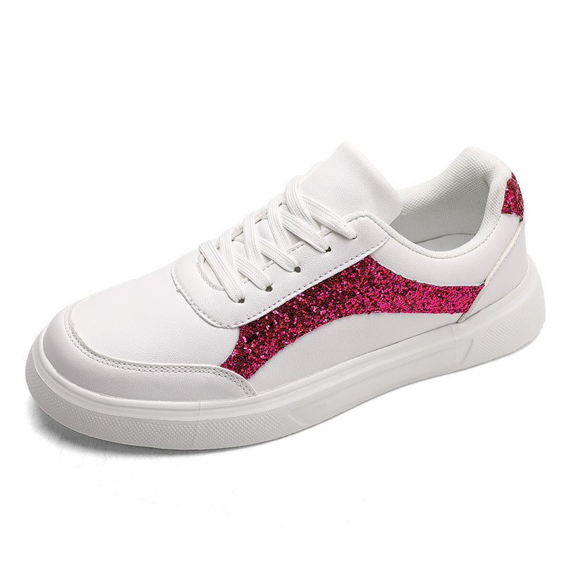 Damen Sneakers mit schimmernden Akzenten und bequemer Laufsohle