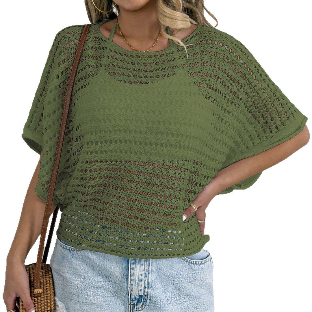 Damen luftiges Netz-T-Shirt R&B