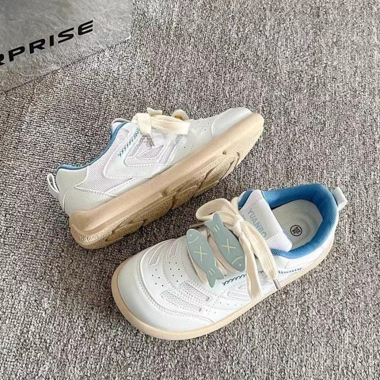 Damen Sportliche Sneaker mit verspielten Akzenten und atmungsaktiver Struktur