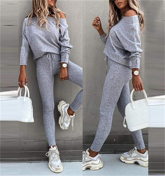 Damen Casual Strickanzug R&B