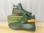 Damen elegante Stiefeletten aus hochwertigem mit modischem Riemen