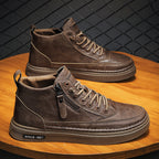 Damen Hochwertige Sneaker mit modischem Design und innerem Reißverschluss