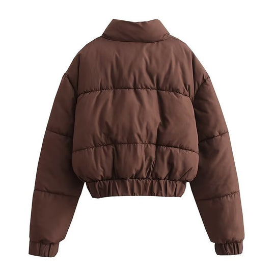 Damen Steppjacke mit hohem Kragen undpraktischen Taschen R&B