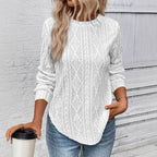 Damen Strickpullover mit strukturiertem Design R&B