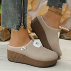 Damen Slipper mit rutschfester Sohle und elastischem Obermaterial R&B