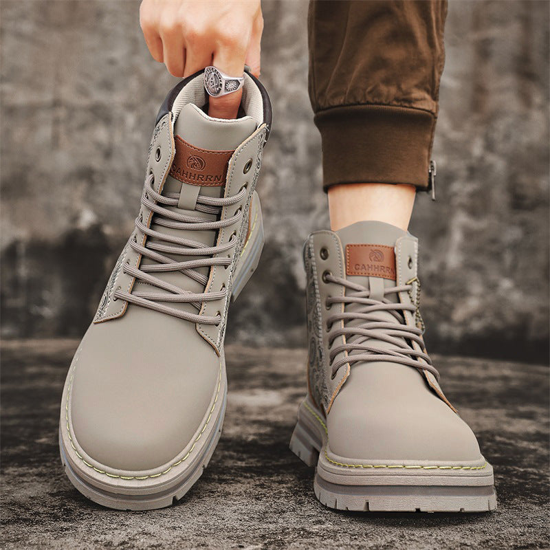 Damen Modische und robuste High-Top Stiefel mit detaillierter Paisleymuster R&B