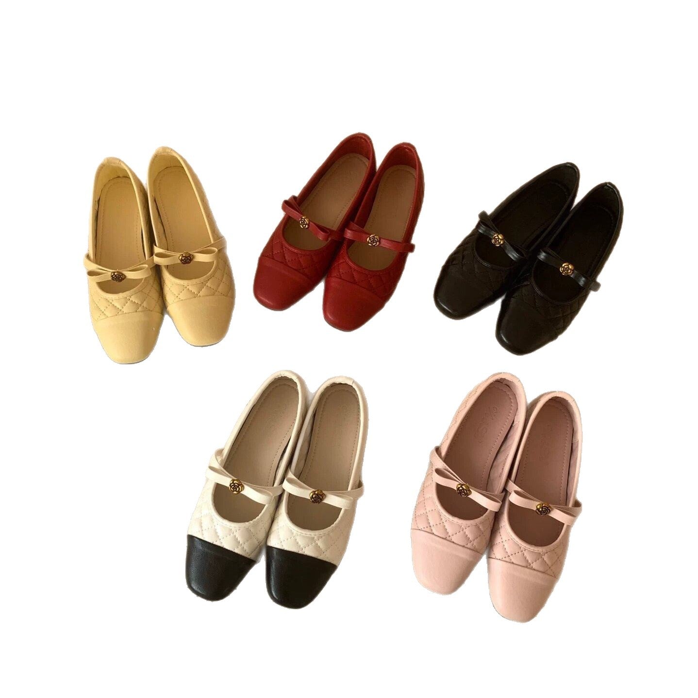 Damen Ballerina-Schuhe mit praktischem Riemchen und elegantem Design EB
