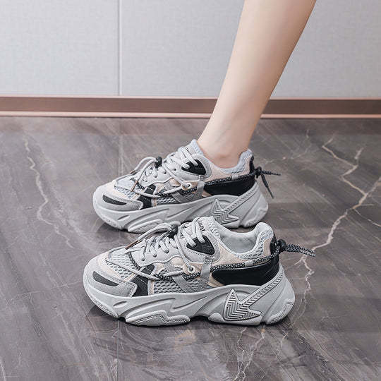 Damen Sportliche Chunky Sneakers mit atmungsaktivem Obermaterial und rutschfester Sohle R&B