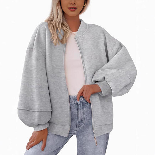 Damen modische Oversized-Jacke R&B