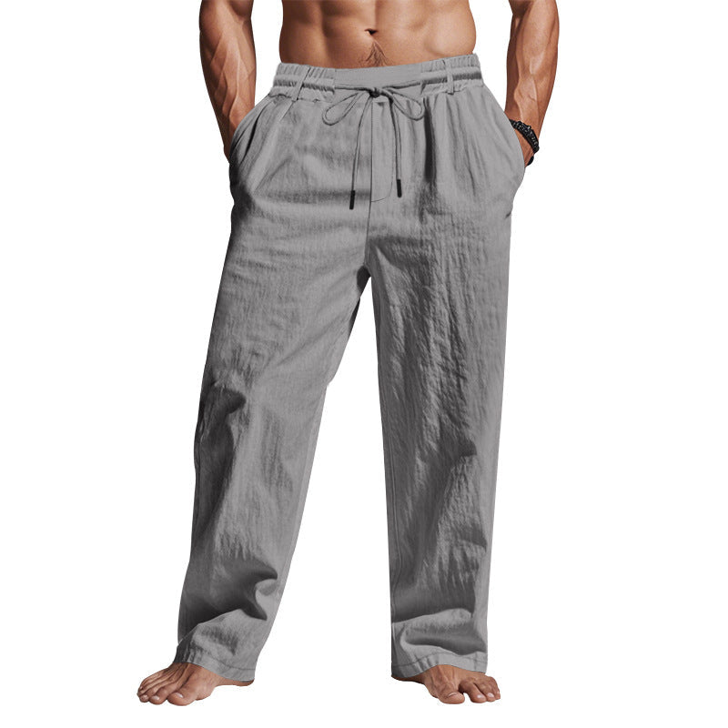 Herren entspannte Sommerhose mit elastischem Bund und praktischen Seitentaschen R&B