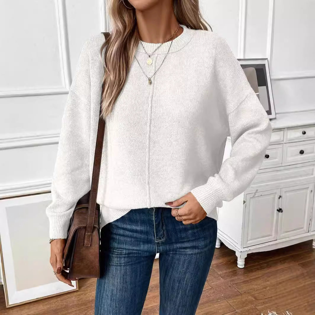 Damen lässiger Strickpullover R&B