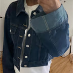 Damen cropped Denimjacke mit strukturiertem Schnitt R&B
