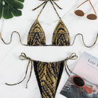 Damen Triangel-Bikini mit verstellbaren Schnürdetails R&B
